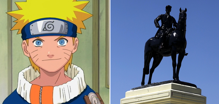 Naruto a Plaza Baquedano: insólita campaña online para reemplazar estatua suma miles de firmas