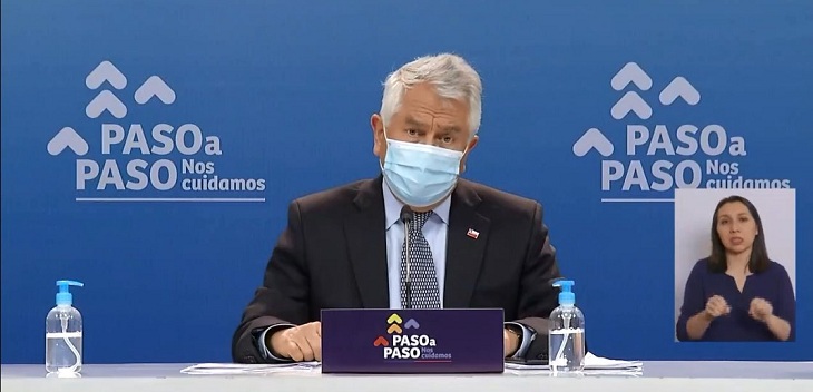 Ministro Enrique Paris anuncia cambios en Pase de movilidad ante aumento de contagios