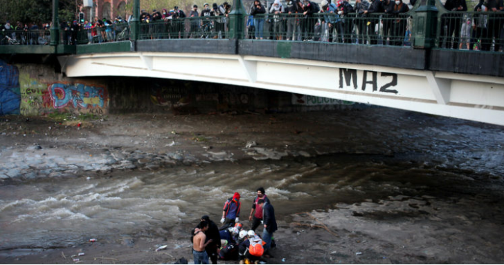 caída de joven a río Mapocho
