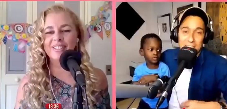 ¿Futuro animador? Hijo de Rafael Araneda y Marcela Vacarezza sacó risas en plena entrevista en vivo