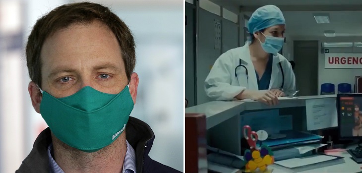 Arturo Zúñiga se enojó con recreación en franja electoral sobre dilema de última cama por COVID-19