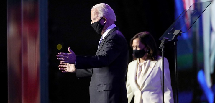 Joe Biden en su primer discurso como presidente electo: 