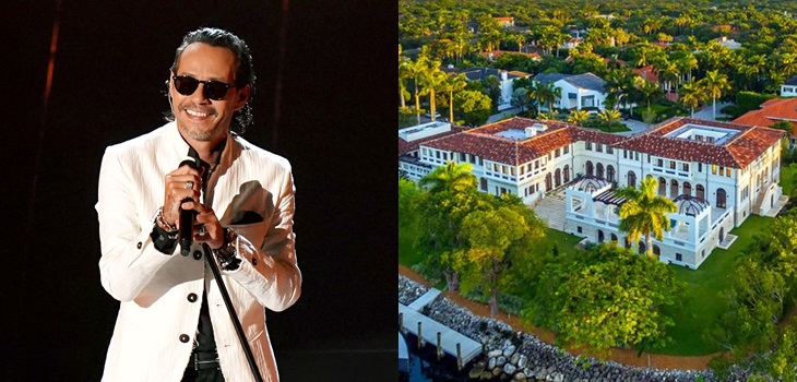 Marc Anthony puso en venta su lujosa mansión en Miami: está muy cerca del hogar de Jennifer López