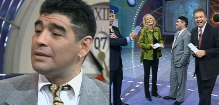 La recordada visita de Maradona a 