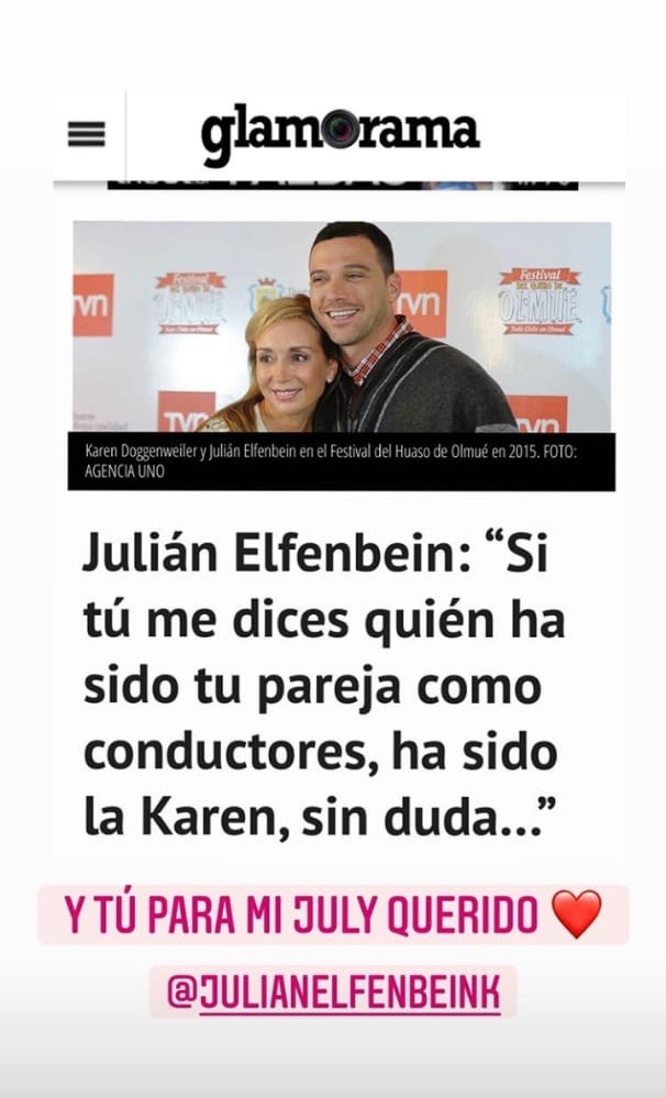 Amistad de Karen Doggenweiler y Julián Elfenbein