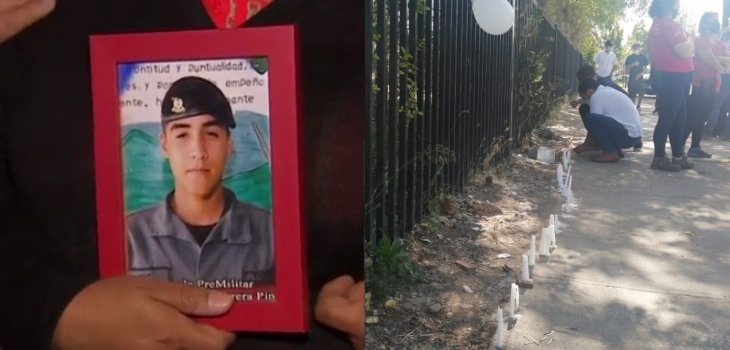 Con globos y velas: alumnos y apoderados despidieron a joven que murió electrocutado en Puente Alto