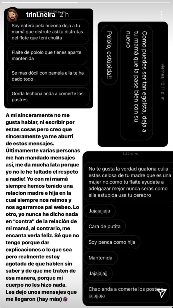 Trini Neira sobre críticas a su cuerpo