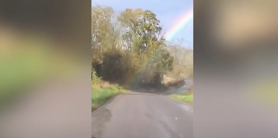 ¿Una olla con monedas de oro? Familia encuentra el final de un arcoíris y graba su eufórica reacción