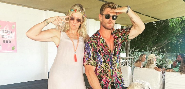 Chris Hemsworth comparte una foto de su madre y muchos la confunden con esposa, Elsa Pataky
