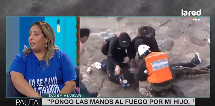 Madre de joven empujado al Mapocho por carabinero: 