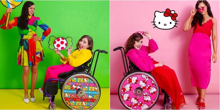 Moda e inclusión: las hermanas que hicieron de las sillas de ruedas un símbolo de autoexpresión