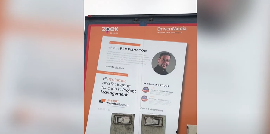 La increíble historia viral de un desempleado que puso su CV en un camión y que consiguió trabajo