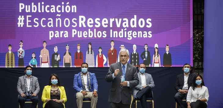Piñera promulga ley que garantiza 17 escaños para pueblos originarios en la convención constituyente