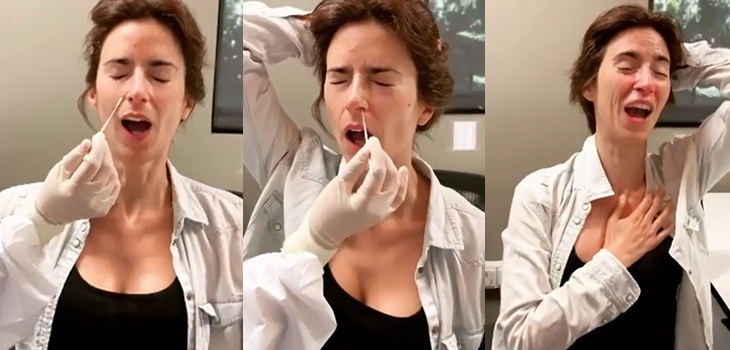 Paz Bascuñán subió hilarante video tras realizarse por vez número 30 test PCR: 