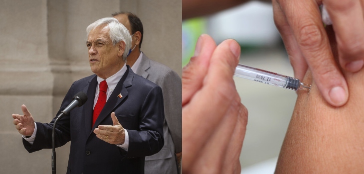 Piñera aseguró que vacunación contra COVID-19 comenzará a los días de que llegue a Chile