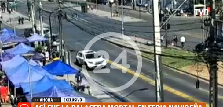 Revelan video del momento exacto en que se produce la mortal balacera en la Plaza de Maipú