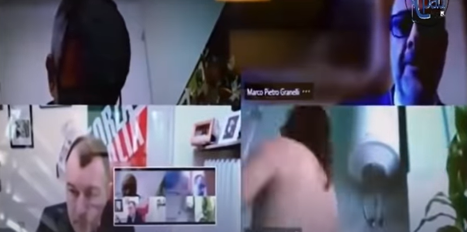 Concejal italiano se bañó en plena sesión por Zoom: olvidó apagar la cámara y se le vio desnudo