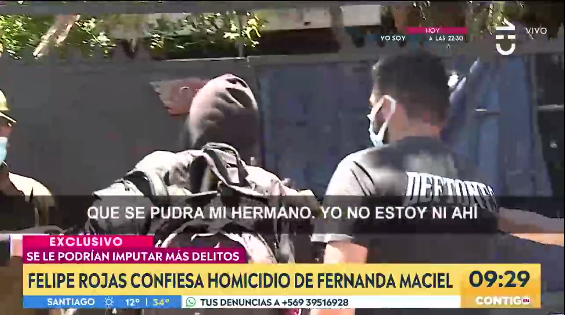 Hermano de Felipe Rojas por su participación en crimen de Fernanda Maciel: "Que se pudra"