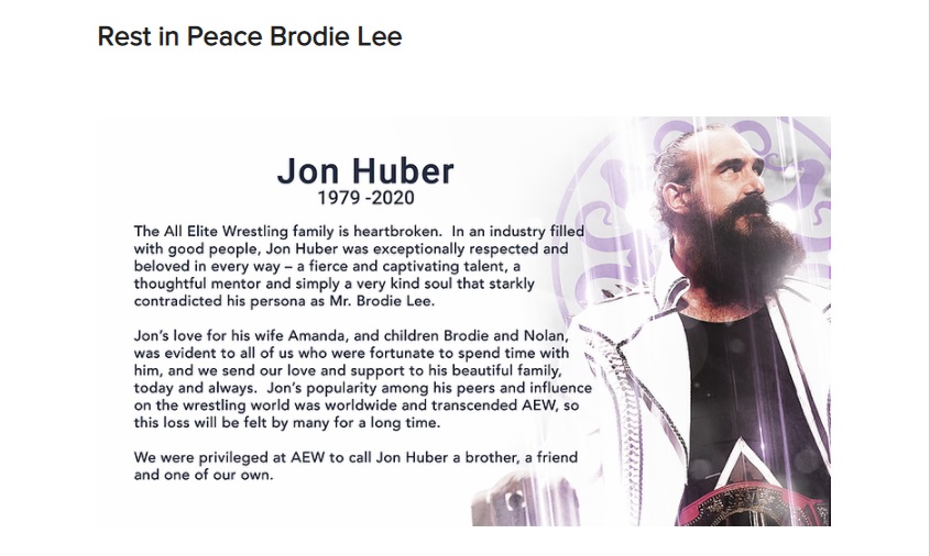 Homenaje de AEW a Luke Harper