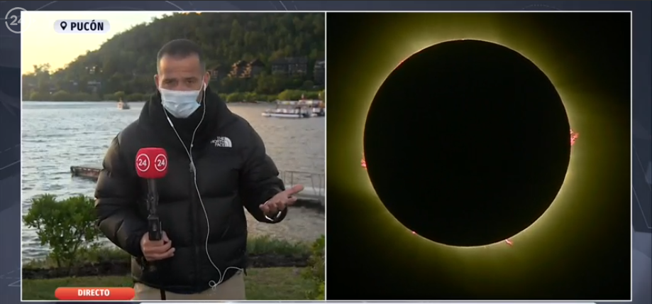 Iván Núñez vivió incómodo momento mientras cubría el eclipse: 