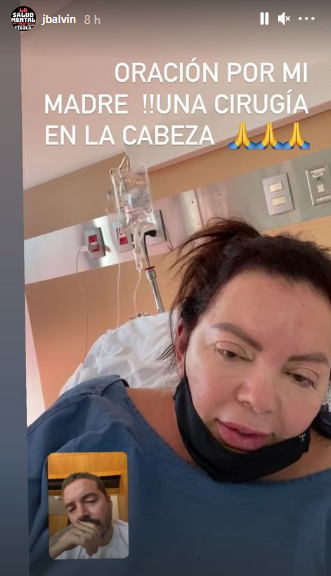 J Balvin pidió oración por su madre: contó que se sometió a cirugía de cabeza