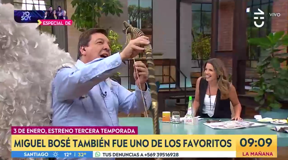 "Es el espíritu navideño": CHV une a la competencia al son de Miguel Bosé