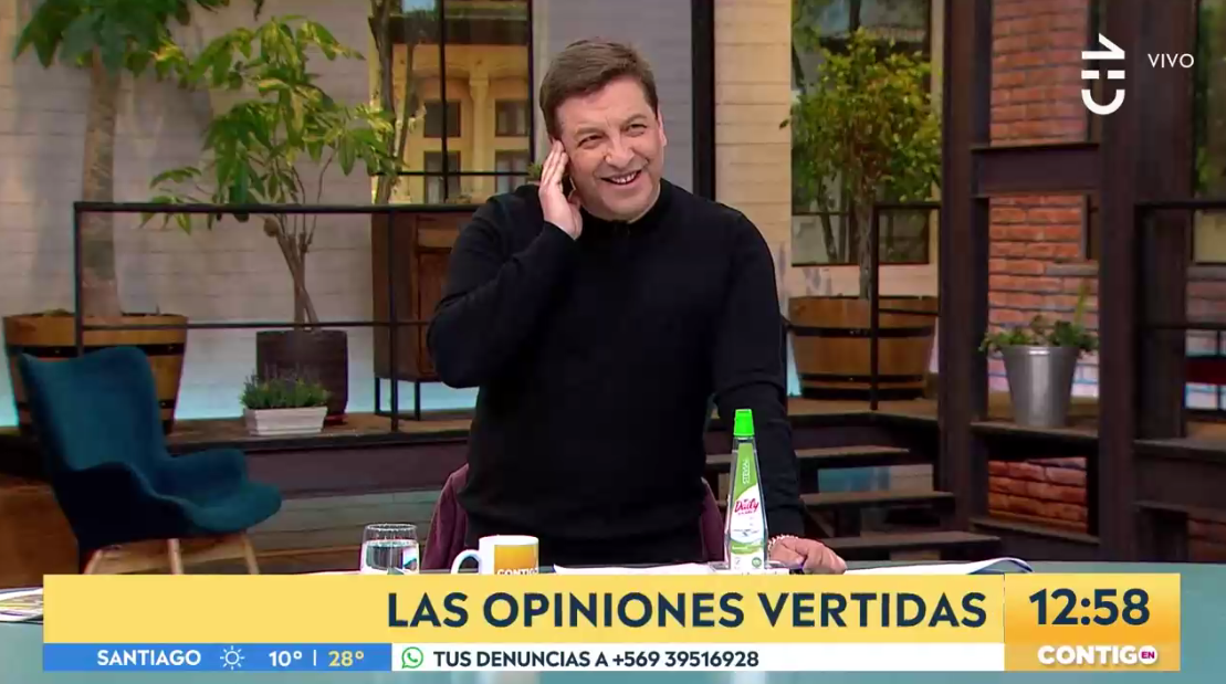 Julio César Rodríguez bromeó con fallidas vacaciones en matinal de CHV: "Voy a venir en sunga"