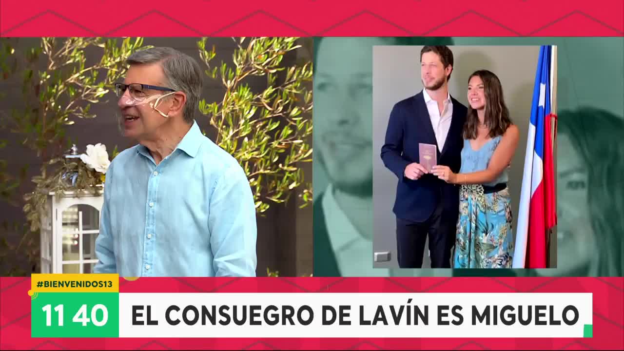 Joaquín Lavín y matrimonio de su hija
