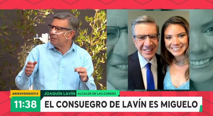 Joaquín Lavín y matrimonio de su hija