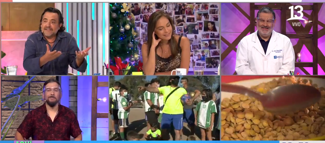 ¿Un romance? La insistente pregunta de Leo Caprile que descolocó a Ángeles Araya en Aquí Somos Todos