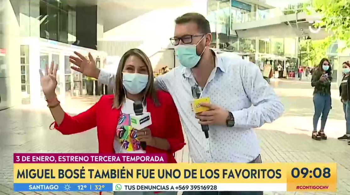 "Es el espíritu navideño": CHV une a la competencia al son de Miguel Bosé