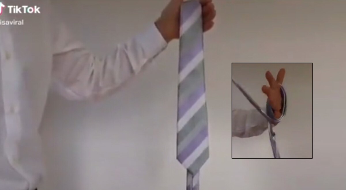 ¿Te complica hacer el nudo de tu corbata? Con este truco viral lo podrás hacer en 9 segundos