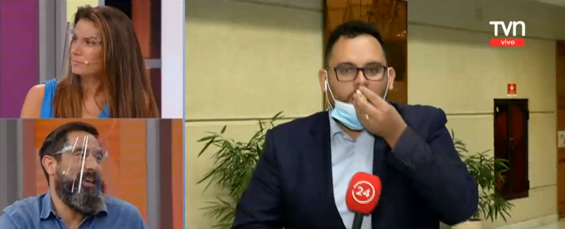 Periodista de Buenos días a todos se puso a comer cabritas mientras seguía en pantalla: no lo notó