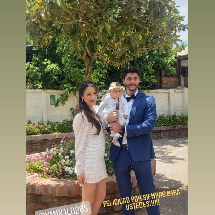 Yamna Lobos contrajo matrimonio con su pareja Rodrigo Ramírez