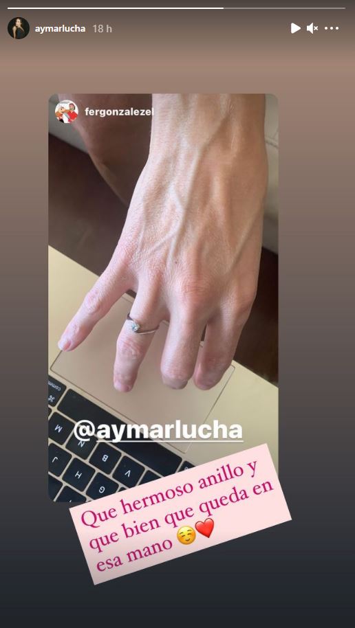 Anillo de Luciana Aymar