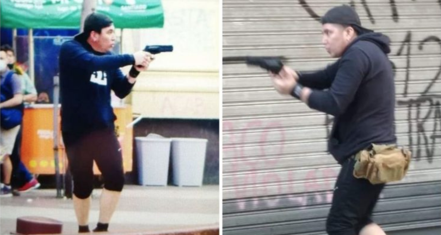 Detuvieron a hombre que disparó balines a manifestantes en Santiago