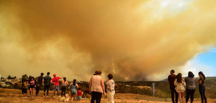 Piñera anunció querella por incendio en Quilpué: 