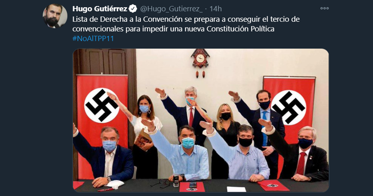 Diputado Gutiérrez desata polémica con tuit contra Chile Vamos: lo llevarán a comisión de Ética