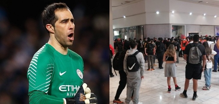 Claudio Bravo furioso tras aglomeraciones por zapatillas: 
