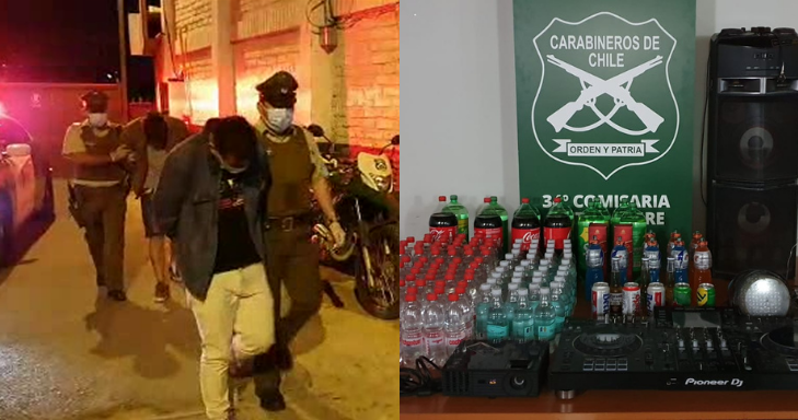 Fiesta clandestina en Cerrillos terminó con 23 detenidos: se promocionó a través de Instagram