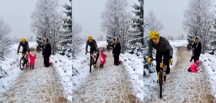 Indignante viral en Bélgica: ciclista empuja a niña de 5 años para poder pasar y es denunciado