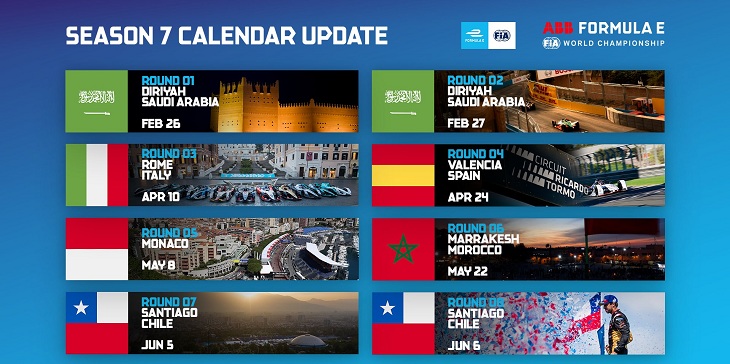 formula e calendario