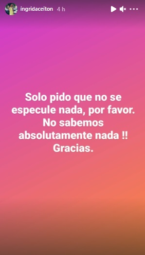 Ingrid Aceitón perdió su bebé