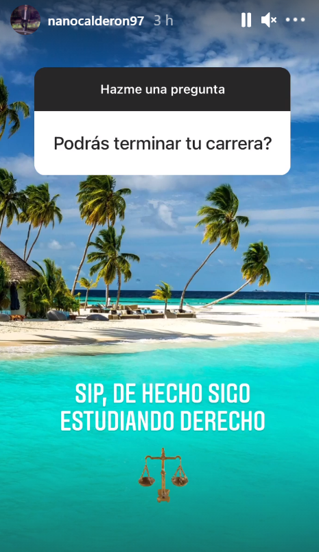 Nano Calderón se confiesa