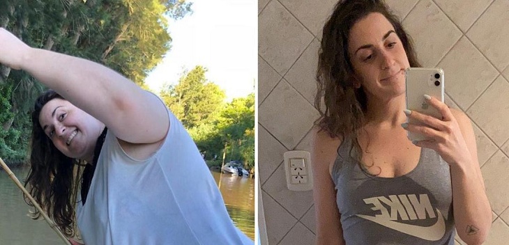 La increíble historia de Natalia Blatt, la joven maquilladora que bajó 43 kilos en plena pandemia