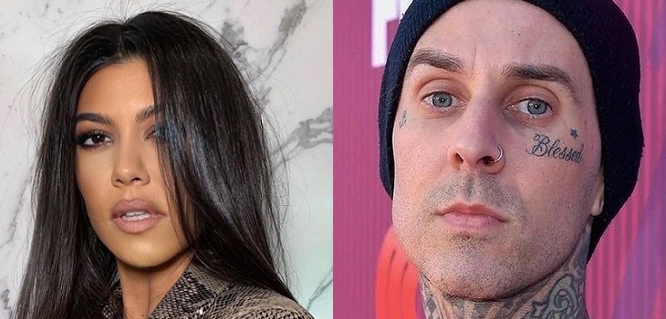 Confirman relación entre Kourtney Kardashian y baterista de Blink 182, Travis Baker
