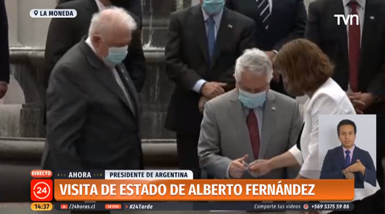 El lapsus que se vivió en ceremonia con presidente Fernández a causa de Enrique Paris