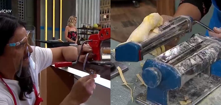 'Coca' Mendoza y Pamela Leiva sufrieron con un enemigo común en 'Oye al Chef': una máquina de pastas