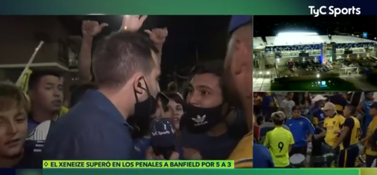 En medio de festejos de hinchas de Boca: periodista sufrió asalto en pleno despacho para TyC Sports