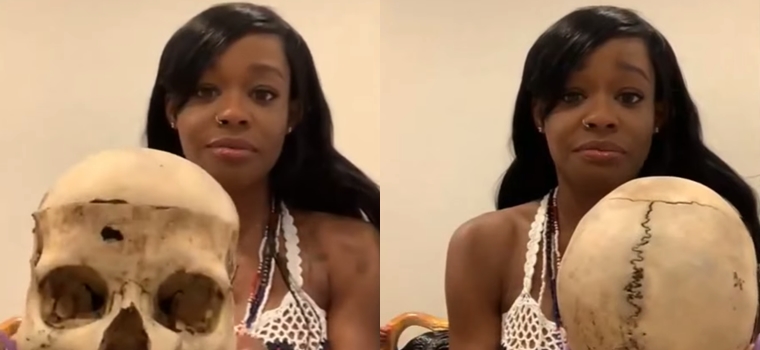 Azealia Banks se supera a sí misma: hirvió a su gato muerto y mostró cráneo de niña en entrevista